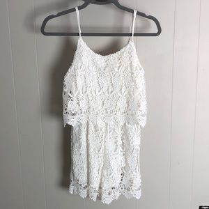 Yumi Kim white lace romper